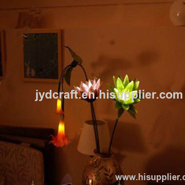 high simulation pu flower LED mandala