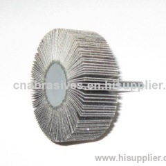 Silicon carbide flap wheel with shaft
