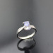 Fashion Silver Ring Tanzanite Cubic Zircon Ring