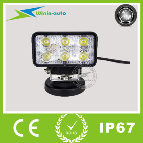 4" 18W retangular LED lights for specialized vehicles 1350 Lumen WI4182