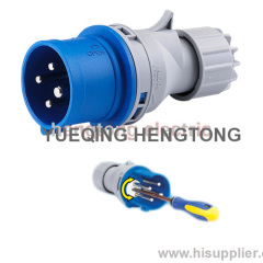 cee electric plug with phase inverter 16a 3p+n+e ip44