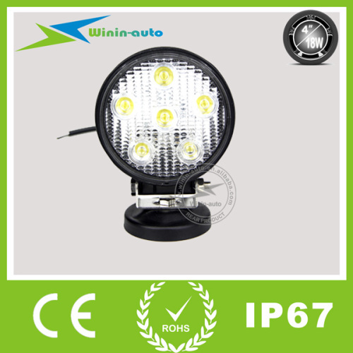 4" 18W LED driving lights for Engineering vehicles 1250 Lumen WI4183