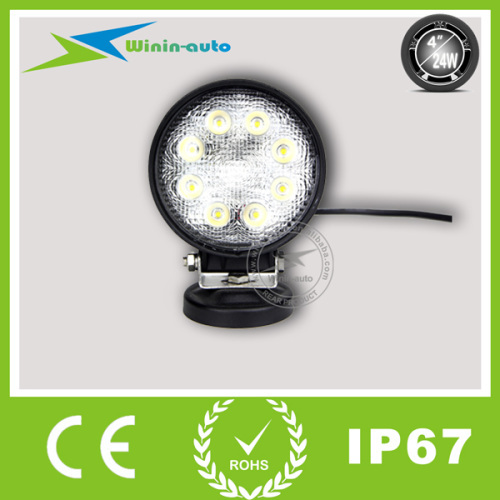 4" 24W round LED work Light for cars ships 1850 Lumen WI4241