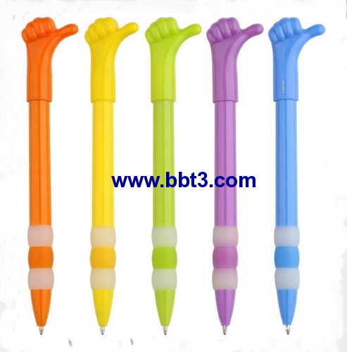 Promotional hand shape ballppoint pen with beautiful body