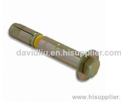 Heavy-duty Shield Anchor with Hook and Hex Bolt, Available in Various Sizes