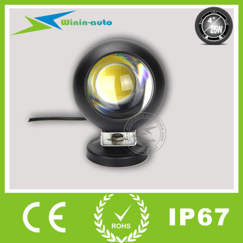 4" 25W Round LED work light for off road cars ships 2150 Lumen WI4251