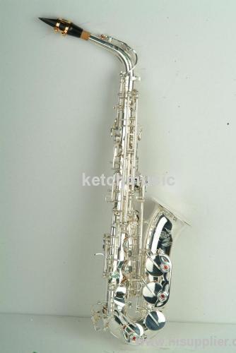 silver plated alto saxophone