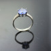 gemstone Jewelry round cut created tanzainte 925 silver ring