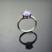 gemstone Jewelry round cut created tanzainte 925 silver ring