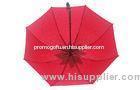 23 Inch Red Long Handle Umbrella , Strawberry Straight For Children