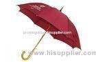 46" Arc Long Handle Umbrella , Sheraton Wood Promo Logo Printing