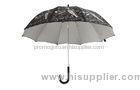 46 Inch Arc Fashion Rain Umbrellas For Advertising , Silver Coating