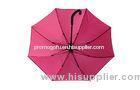 46 Inch Arc Purple Fashion Rain Umbrellas , Plastic Crook Handle
