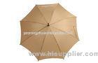 46 Inch Arc Fashion Yellow Rain Umbrellas With Metal Turn Over Rib