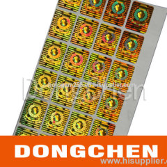 2013 high quality custom hologram sticker