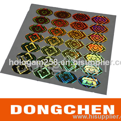 2013 high quality dot matrix hologram sticker