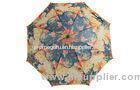 46 Inch Arc Heat Transfer Colorful Umbrella With Wooden Handle