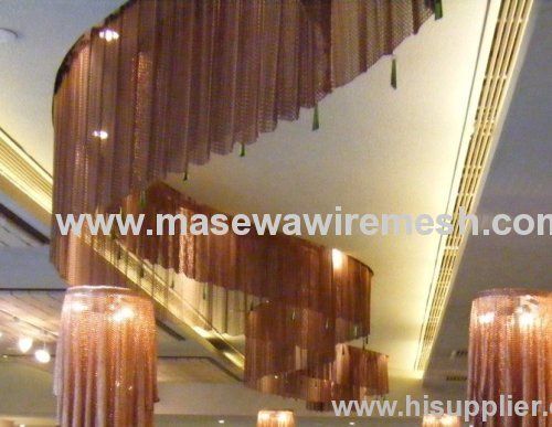 metal coil mesh use for ceiling