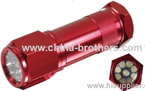 Cheap Led Flashlight High Quality Aluminum Mini 9 Led Flashlight