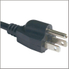 Nema 5-15P plug, UL approved American power cord