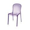 Purple Victoria Plastic Dining Chairs , Waterproof Scratchproof