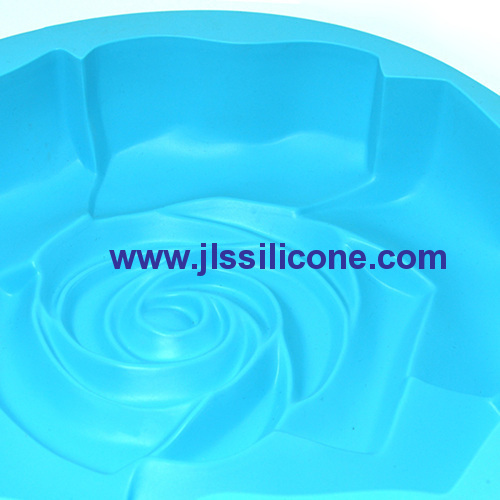 big rose shape silicone baking cake pans