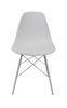 White DSW Side Eames Plastic Chairs With Beech Legs , Lightweight