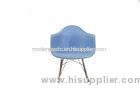 Solid Rocking Eames Plastic Chairs Blue For Garden , UV Protection