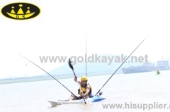 sit on top fishing kayak with PE material