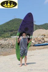 plastic surfboard PE material one person paddle board