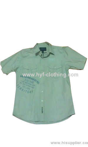 Green fashion mens shirt