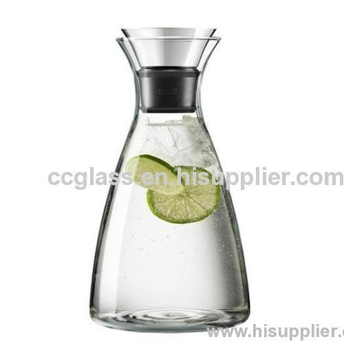 Hand Blown Pyrex Glass Carafe