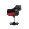 Italian Tulip PP ABS Chair , Black Decorative Plastic Bar Chairs