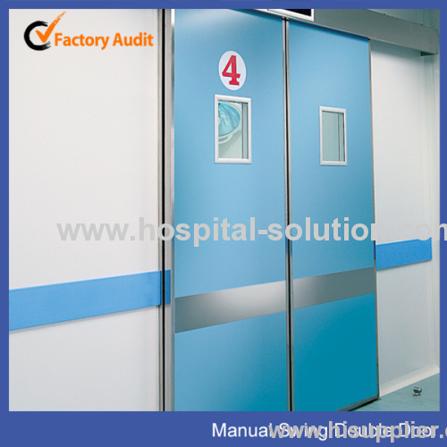 Hospital operating room using automatic door sliding door