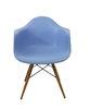 Modern Eames Rocking PP ABS Chair Blue For Wedding Banquet
