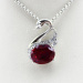 925 silver cubic zircon pendant