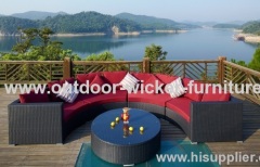 Garden pe rattan sofa lounges