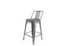 High Iron Tolix Bar Stool , Electro - Plated Metal Bar Chairs