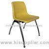 Chromed Leisure Plastic Side Chair , Yellow UV Resisrtant