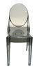 Durable Clear Armless Plastic Chair , Backrest Louis Ghost Chair