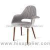 PP Softcover Plastic Chair With Armrest , Solid 61 * 71.5 * 92cm