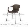 PP Nap Plastic Chair With Armrest , Comfortable Scratchproof