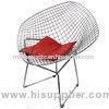 Elegant Outdoor Plastic Chair With Armrest , Stainless Steel