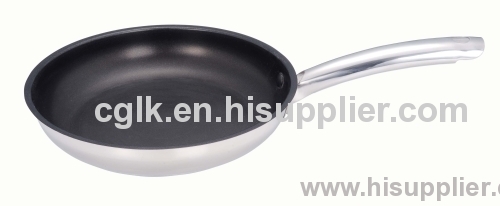 Nonstick stainless steel frypan