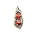 925 Sterling Silver Garnet Cubic Zirconia Pendant