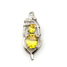 925 Sterling Silver Yellow Cubic Zircon Pendant Jewelry