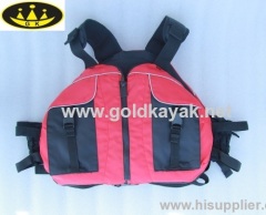 life vest used on kayak or other water sports very safety