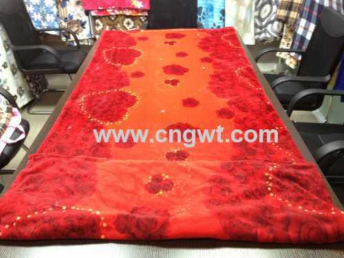 Red Colour Flannel fleece blanket