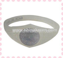 hologram silicone power wristband for new style