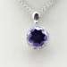 925 Silver Jewelry Created Amethyst Pendant Jewelry